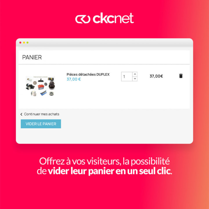 ClearCart : Bouton Vider le Panier